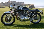 Godet 1330 Cafe Racer with polished engine and no fairing| Copyright 2007 KHI, Inc.