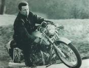 Fritz on one of the first Egli-Vincent manufactured for customers.