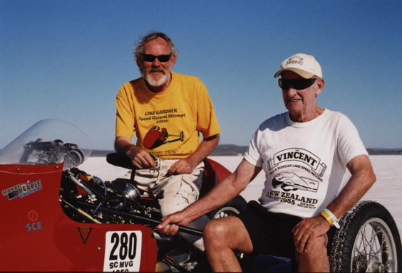Terry Prince and Russell Wright in 2007