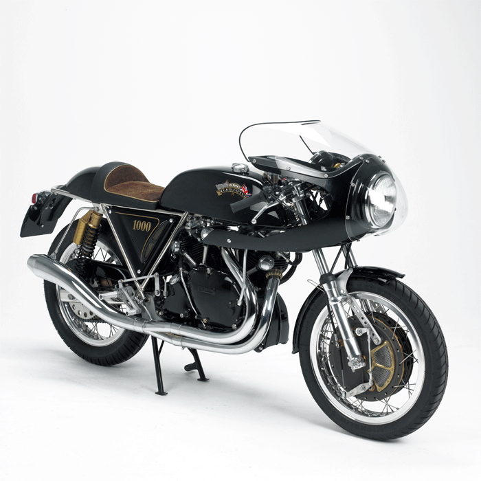 The latest JMC are available in 998 and 1200cc. Mossey also propose the Norvin which is pointless as the front tubes are removed.