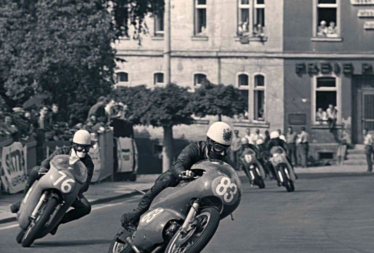 14. One of the last pictures of John Hartle, former MV team-mate of John Surtees. Six weeks later, on August 31st 1968, Hartle was killed in a racing accident at Scarborough. He was only 35 years old. Active racing1955 - 1968 Teams: Norton and MV Agusta