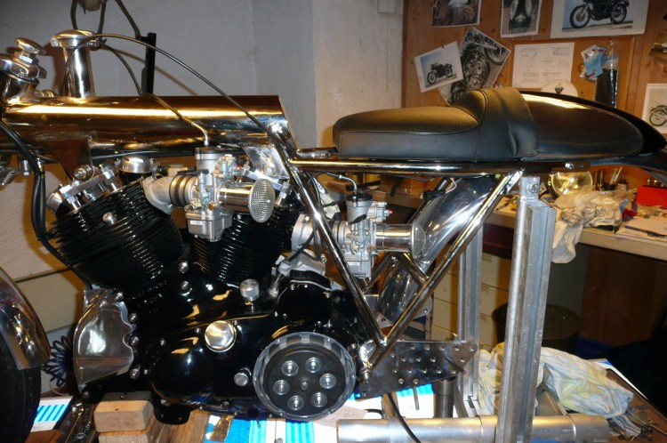 The powerplant and the rolling frame comes together