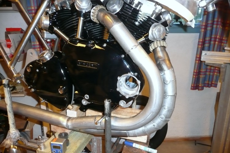 The pipes made by Colin at an early stage of the manufacturing