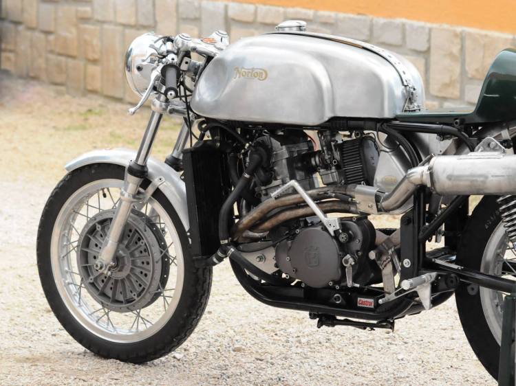 HUSQTON With a Husqvarna 600 cc Single engine.