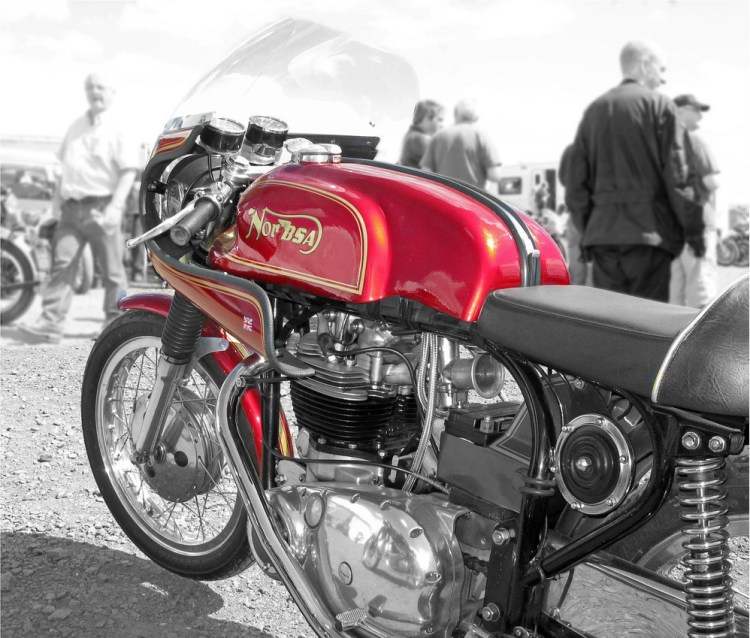 NORBSA A quite usual combination, the NorBSA is only for the aficionados of the Birmingham twin