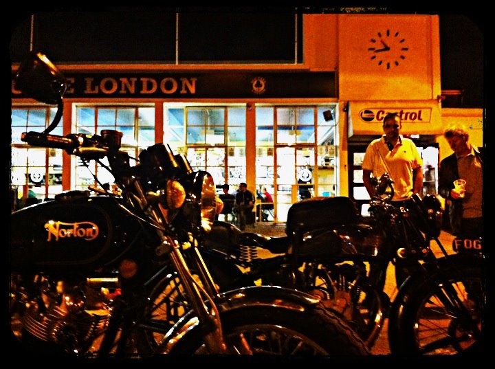 Like many places, the Saturday night is the best time to meet other classic motorcycle enthusiasts.
