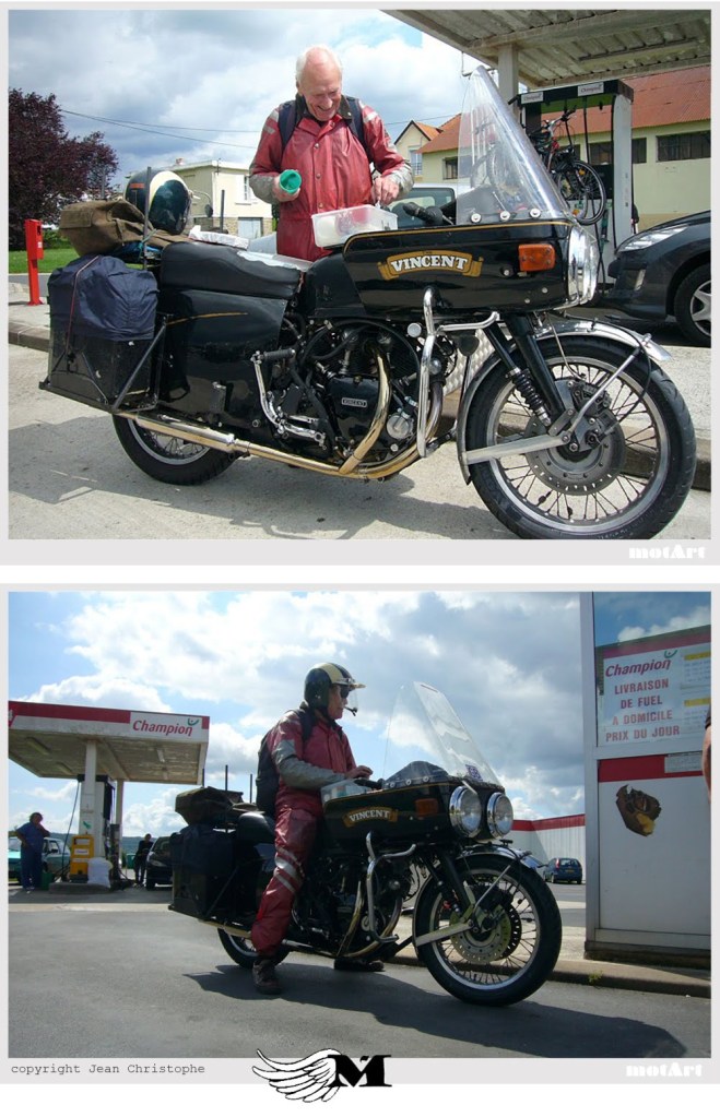 Z As “Z” End of the story? Certainly not; years after years, a dominant core of long time Vincent owners meet, ride, race, cheer and love their bikes, and this never ended. Stuart Jenkinson, which put 721,703 miles during 56 years on his 1955 Black Prince ownership became one of the most emblematic, but there are many more around the world. (Photo ©Bert Cauberg)