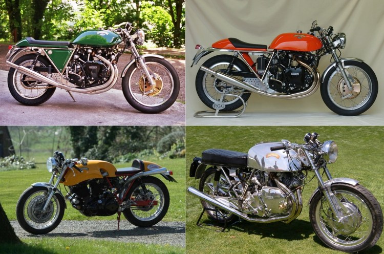 The EGLI have a few other popular color scheme: BRG, Yellow, Orange and Polished Aluminum, rarely seen on a stock Vincent (I accept pictures if you have some)