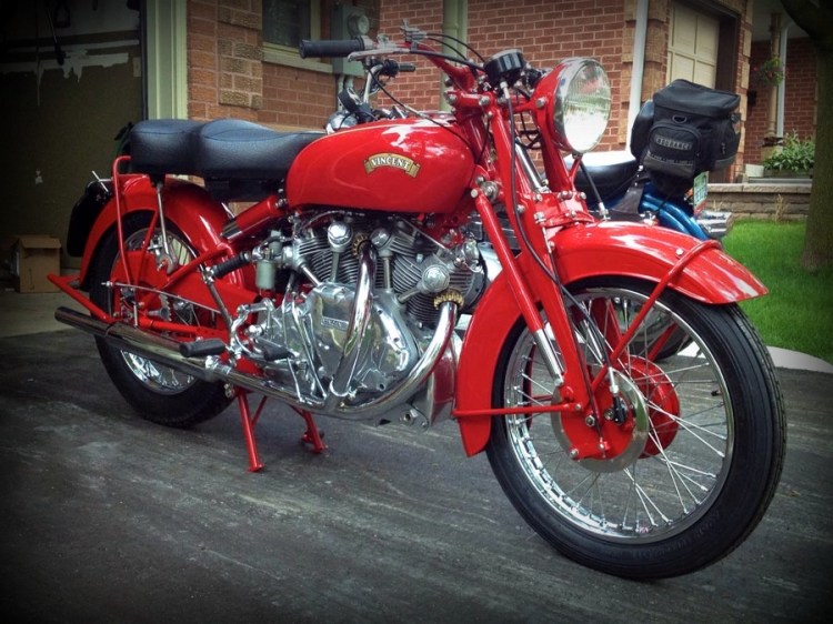 The China Red was a kind of Royal Mail red. 106 bikes were painted with this color…. and this is it! (Stock color)