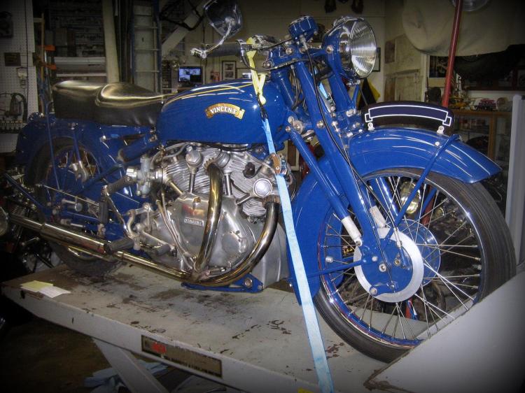 The China Blue or Bugatti Blue, is as eccentric as the China Red. (Non-stock color)