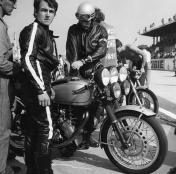 One of the pilots of the single Velocette piloted by Bilger and Goepp who had no intention of being slow at night ...