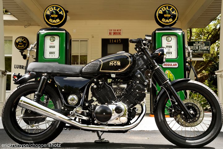 A first model based on the Yamaha Virago. The work on this bike is relatively basic.