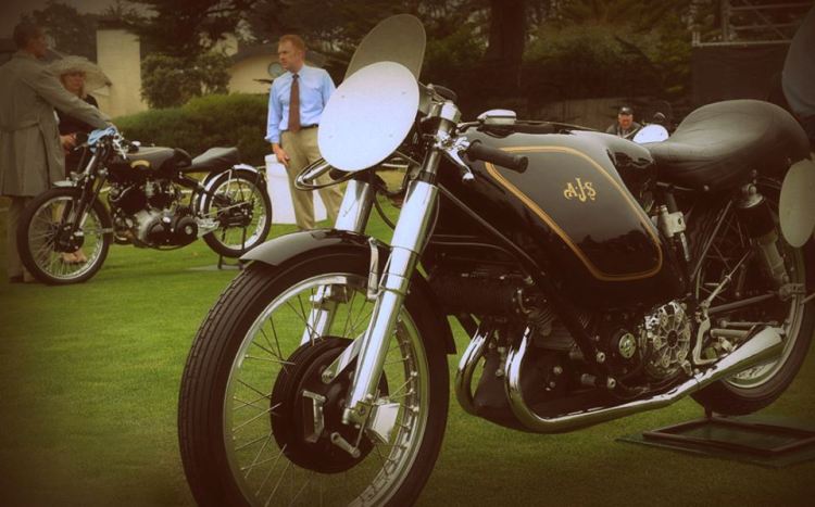 At the 2009 Pebble Beach Concours d’Elegance, it finished second in judging behind a rare AJS Porcupine factory racer of the type that George Brown would have faced on the track back in the day.