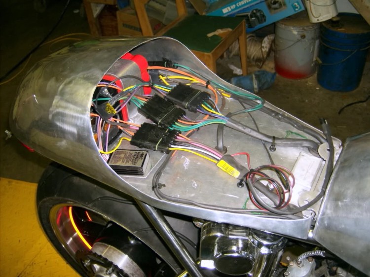 The seat cowl is finished, the electric loom is now prepared.