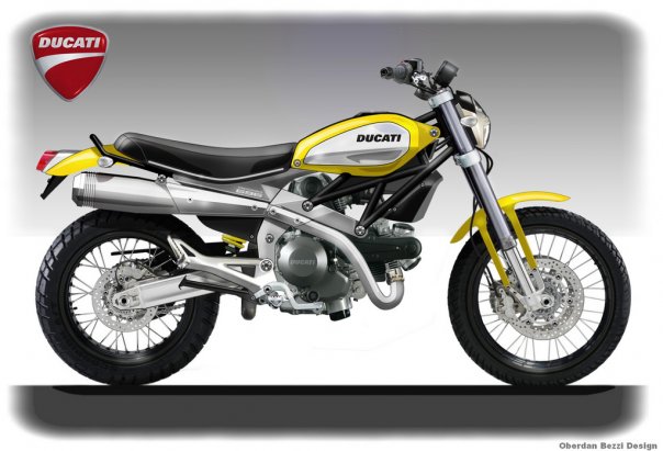 Ducati 696 DesmoScrambler, remember the 450? © Oberdan Bezzi