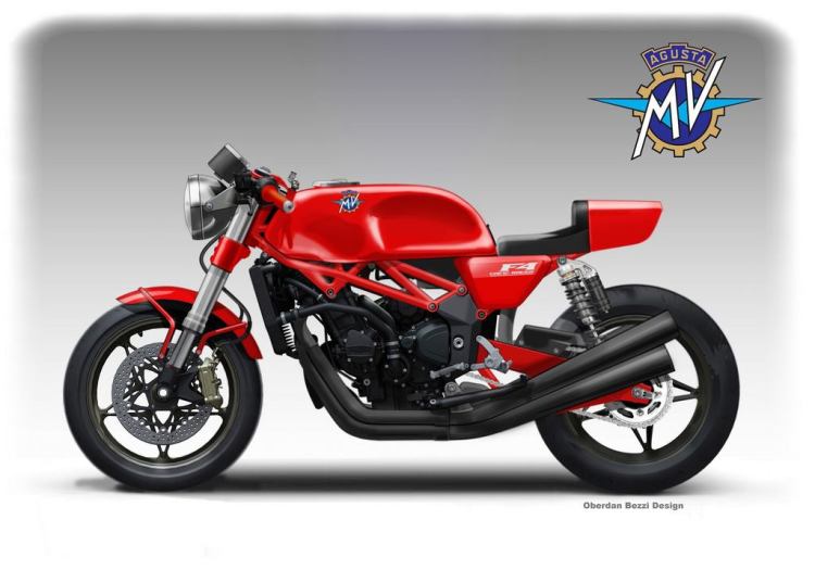 MV Agusta Cafe Racer Concept © Oberdan Bezzi