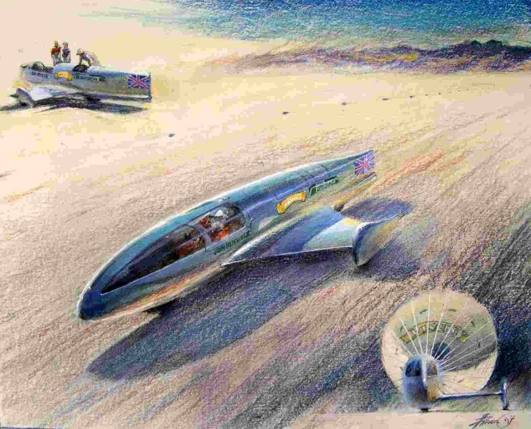 John Renwick from the UK is building a Vincent powered sidecar to challenge the World Land Speed Record in 2008