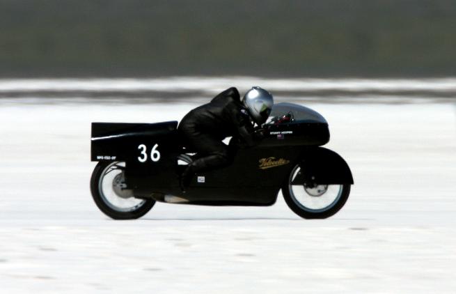 On Salt Flat at Bonneville in 2011 | Picture Stuart Hooper