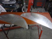 Everything starts here, from flat aluminum sheets that were cut based on the pattern.