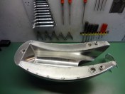 The top and the bottom are now positioned together, ready to be welded.