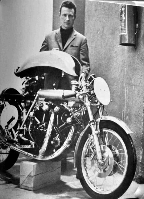 One year later, at the end of 1968, Fritz was the Hill Climb Swiss Champion with his own bike, the Egli-Vincent; As he was starting his business, the legend was born.