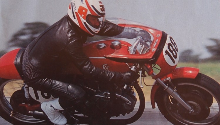Mike Norris on Mark VII Picture © Classic Racer Winter 1990