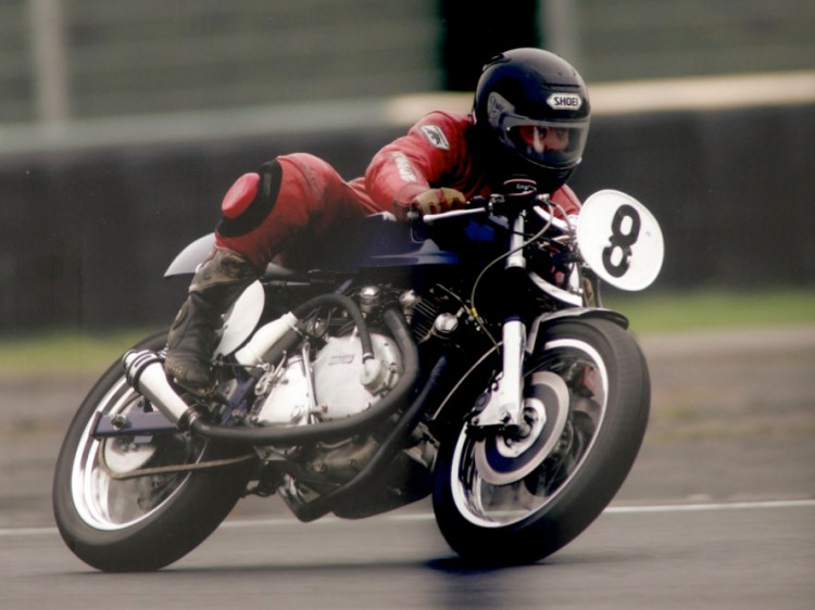 Barry Gooding on the Blue Capon at Brands Hatch in 2008 Picture © Anne Callagher