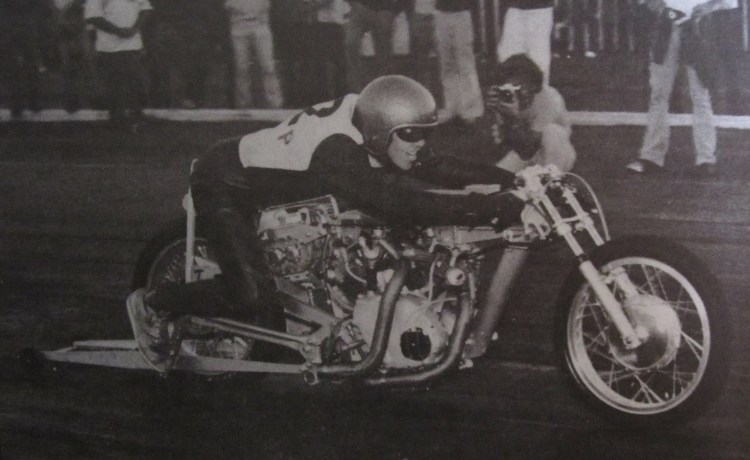 Jim Leineweber a few years later. You can see the evolution of the bike between this picture and the previous one.