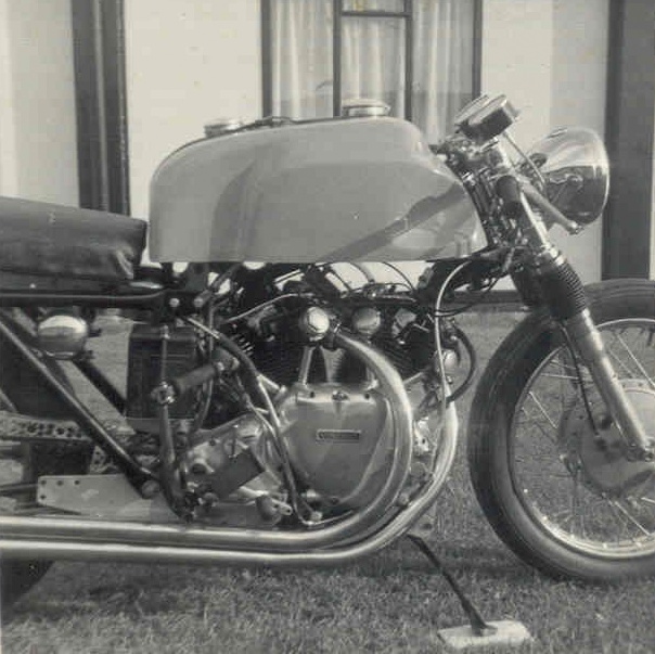 Bill Norton’s Parkin was a 1000 Series D imported privately from England in the early 60s. This bike was first bought by Leo Goff, a well-known dragster guy and was loaded with Black Lightning components. Eventually,Somer Hooker bought the bike and used it extensively. Credit Picture: Somer Hooker