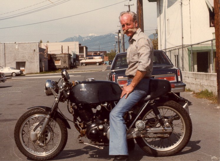 The Robinson brake was the first popular choice made by Slater | Tim Cameron of Vancouver, BC on his Egli years ago with the Robinson front brake Photo credit: Chris Kleps