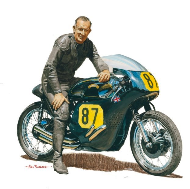 Alan Puckett has immortalized Eric Debenham on Mk II with this watercolor painting.