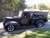 In the bed of a pickup truck, the American way