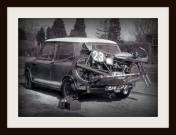 The trunk lid of this Min i Cooper looks perfect for this extended use