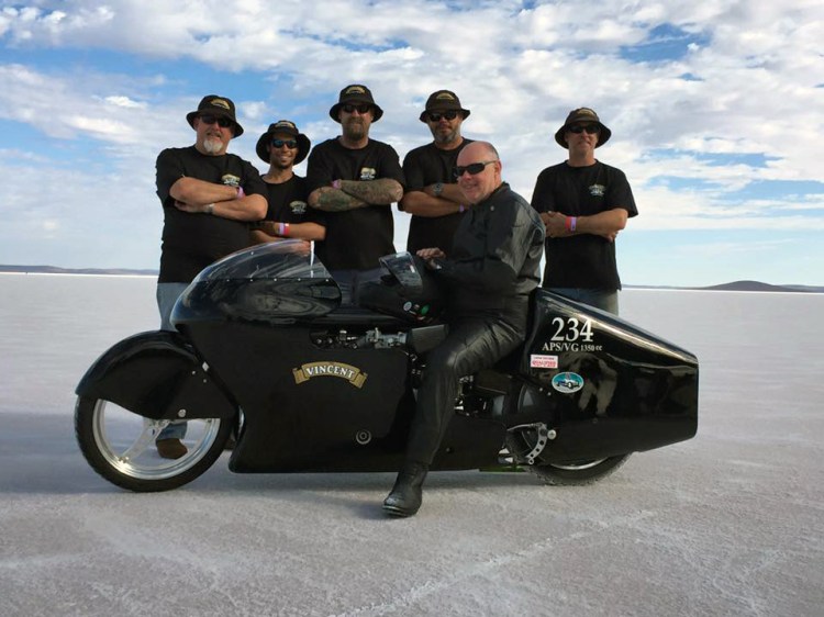 Mal and his team after the race. (Courtesy of Mal Hewett)